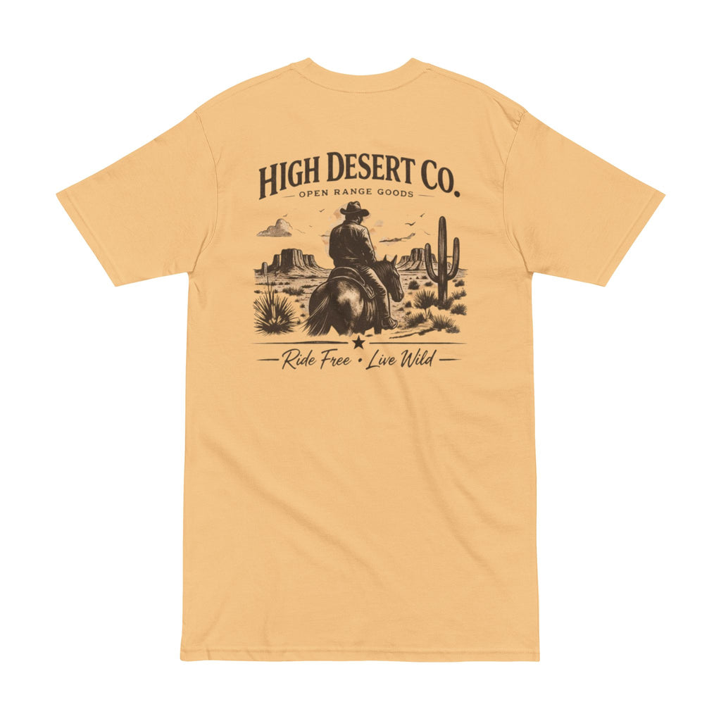 High Desert Co. Rider Tee – "Ride Free • Live Wild" Graphic T‑Shirt